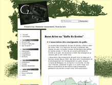 Tablet Screenshot of gallo-es-ecole.net